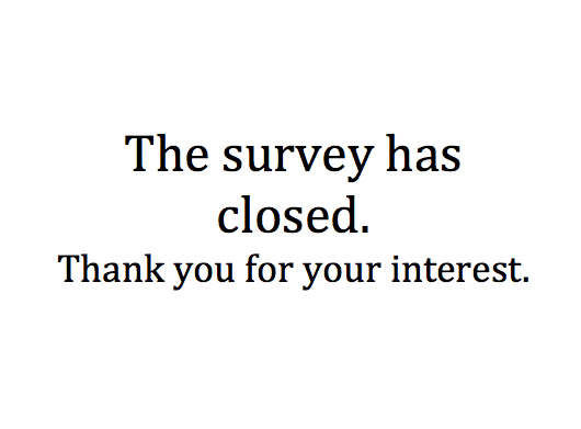 Survey Closed